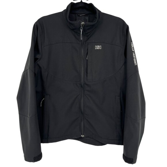 Helly Hansen Mens Black Softshell Jacket Size Large - Picture 1 of 15